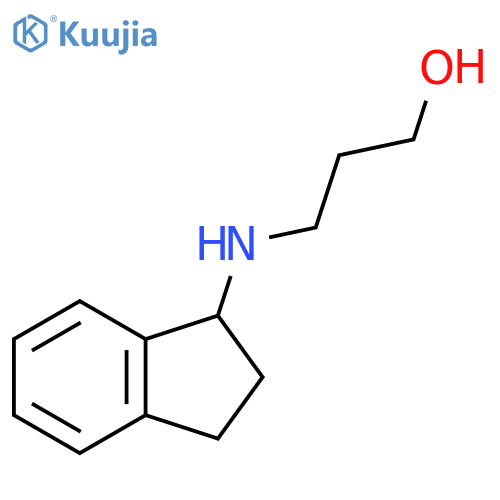 3-(2,3-Dihydro-1H-inden-1-yl)aminopropan-1-ol structure