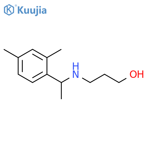 3-{1-(2,4-dimethylphenyl)ethylamino}propan-1-ol structure