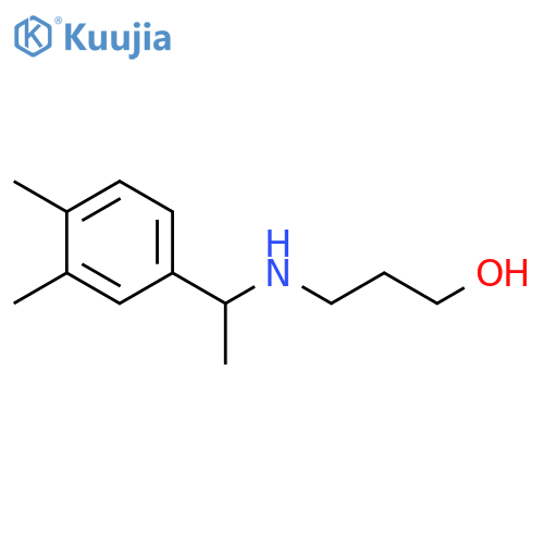 3-{1-(3,4-dimethylphenyl)ethylamino}propan-1-ol structure