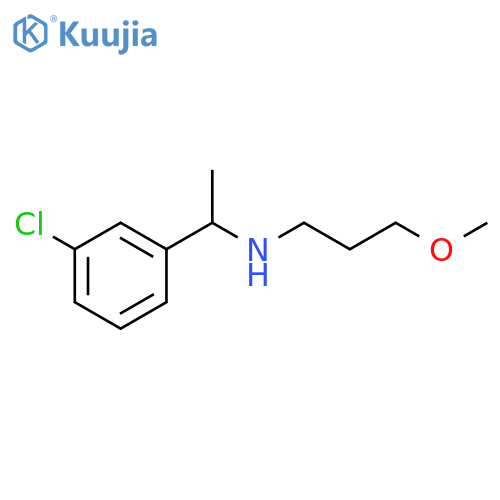 1-(3-chlorophenyl)ethyl(3-methoxypropyl)amine structure