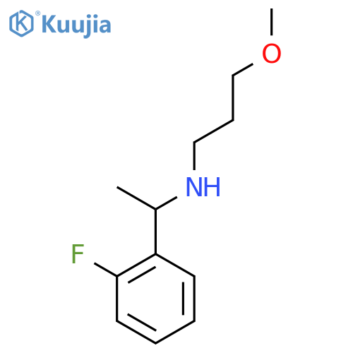 1-(2-fluorophenyl)ethyl(3-methoxypropyl)amine structure