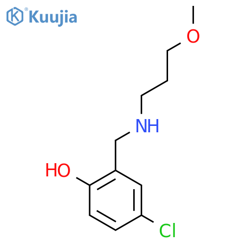 4-chloro-2-{(3-methoxypropyl)aminomethyl}phenol structure
