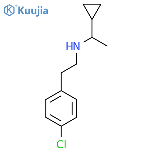 [2-(4-Chlorophenyl)ethyl](1-cyclopropylethyl)amine structure