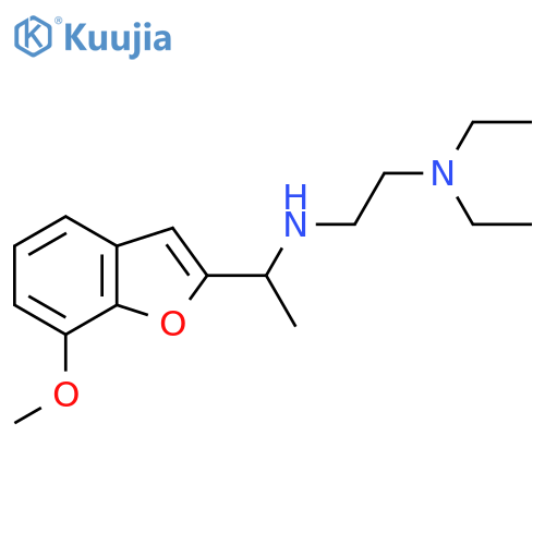 N,N-Diethyl-N'-1-(7-methoxy-1-benzofuran-2-yl)-ethylethane-1,2-diamine structure