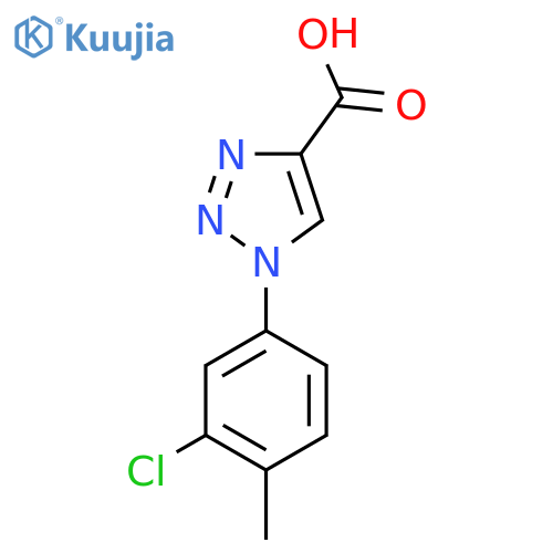 1-(3-Chloro-4-methylphenyl)-1H-1,2,3-triazole-4-carboxylic acid structure