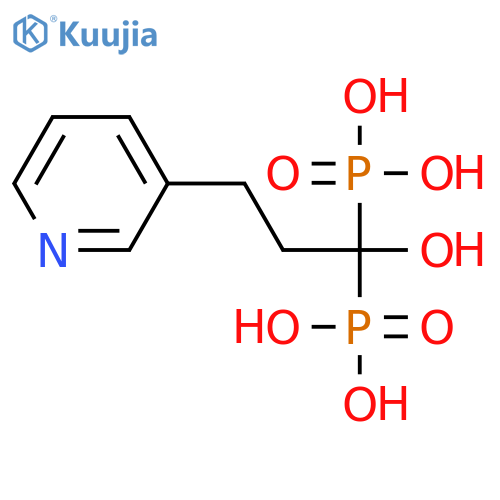 Phosphonic acid,P,P'-[1-hydroxy-3-(3-pyridinyl)propylidene]bis- structure