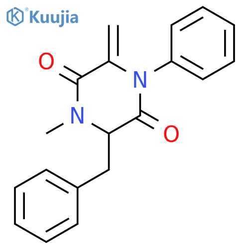 2,5-Piperazinedione, 1-methyl-3-methylene-4-phenyl-6-(phenylmethyl)- structure