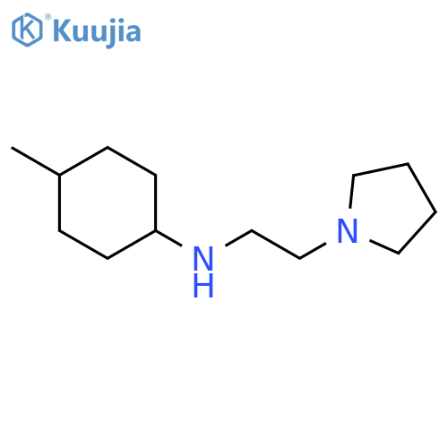 1-Pyrrolidineethanamine, N-(4-methylcyclohexyl)- structure
