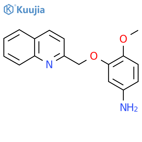 4-Methoxy-3-(quinolin-2-ylmethoxy)aniline structure