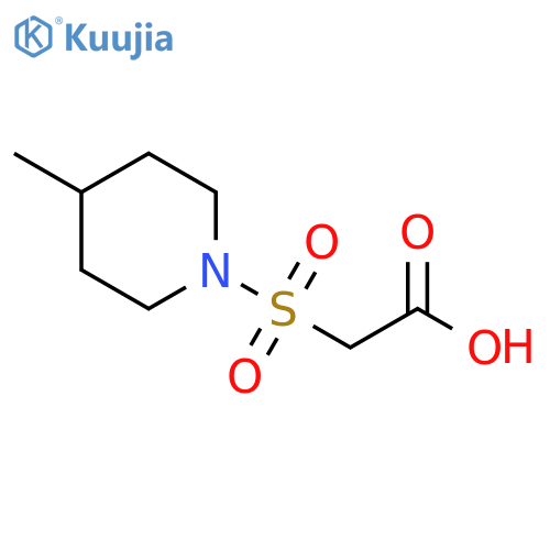 2-(4-Methylpiperidin-1-yl)sulfonylacetic Acid structure