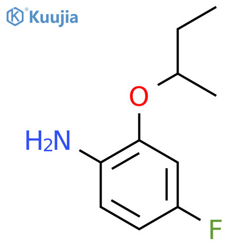 2-(Butan-2-yloxy)-4-fluoroaniline structure