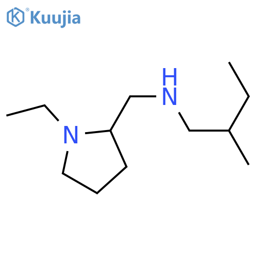 [(1-ethylpyrrolidin-2-yl)methyl](2-methylbutyl)amine structure