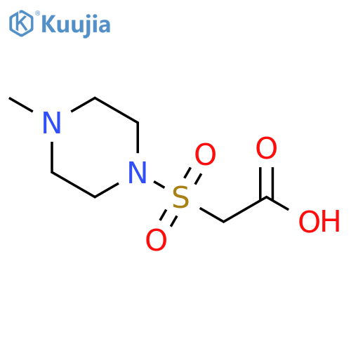 2-(4-methylpiperazin-1-yl)sulfonylacetic acid structure