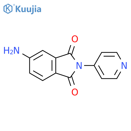 5-amino-2-(pyridin-4-yl)-2,3-dihydro-1H-isoindole-1,3-dione structure