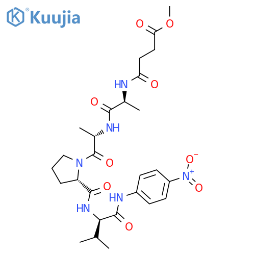 D-Valinamide, N-(4-methoxy-1,4-dioxobutyl)-L-alanyl-L-alanyl-L-prolyl-N-(4-nitrophenyl)- structure