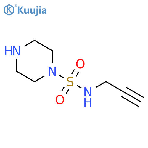 N-(prop-2-yn-1-yl)piperazine-1-sulfonamide structure