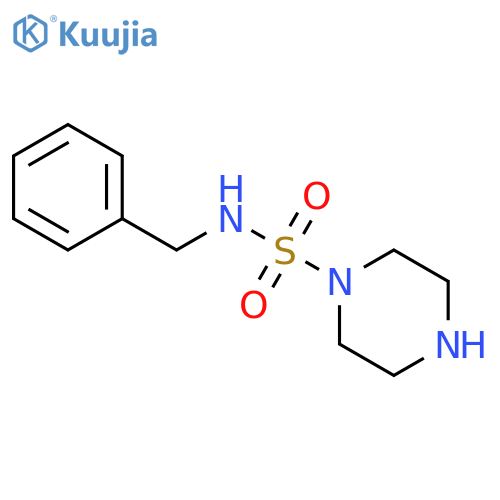 1-Piperazinesulfonamide, N-(phenylmethyl)- structure