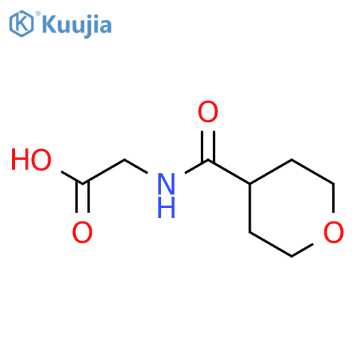 2-[(oxan-4-yl)formamido]acetic acid structure