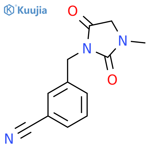3-(3-Methyl-2,5-dioxoimidazolidin-1-yl)methylbenzonitrile structure