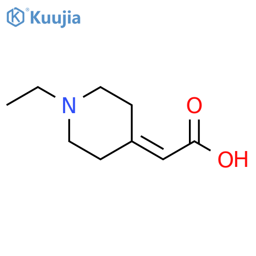 2-(1-ethylpiperidin-4-ylidene)acetic acid structure