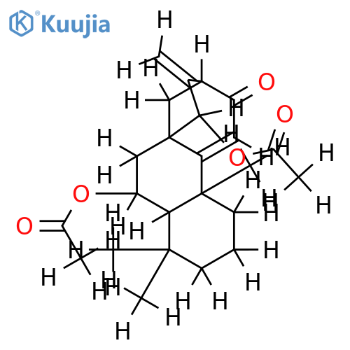 6alpha,15beta-diacetoxy-ent-kaura-9(11),16-dien-12-one structure