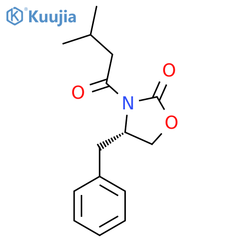 (4S)-4-Benzyl-3-isovaleryloxazolidin-2-one structure