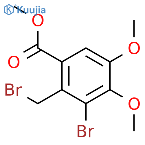 Methyl 3-bromo-2-(bromomethyl)-4,5-dimethoxybenzoate structure