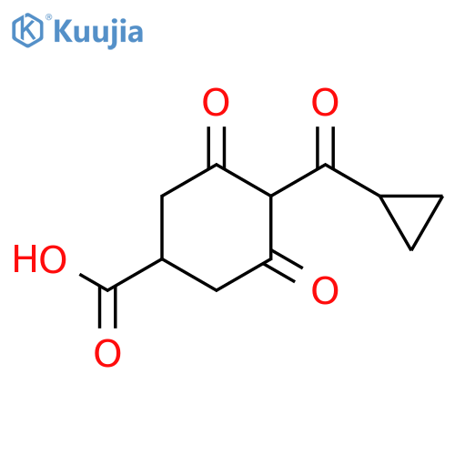 4-(Cyclopropylcarbonyl)-3,5-dioxocyclohexanecarboxylic Acid structure