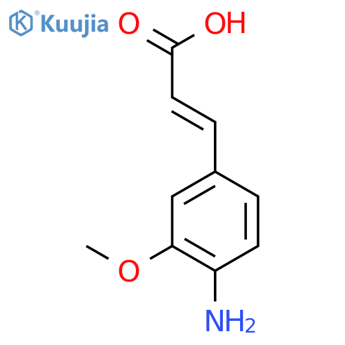 3-(4-Amino-3-methoxyphenyl)prop-2-enoic Acid structure