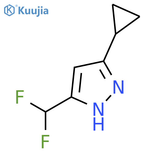 3-Cyclopropyl-5-(difluoromethyl)-1H-pyrazole structure