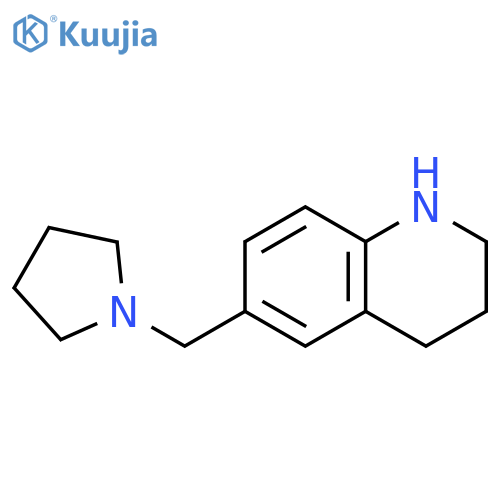 6-[(pyrrolidin-1-yl)methyl]-1,2,3,4-tetrahydroquinoline structure