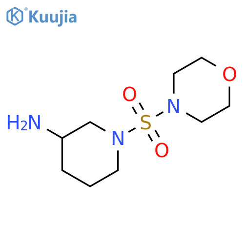 1-(morpholine-4-sulfonyl)piperidin-3-amine structure