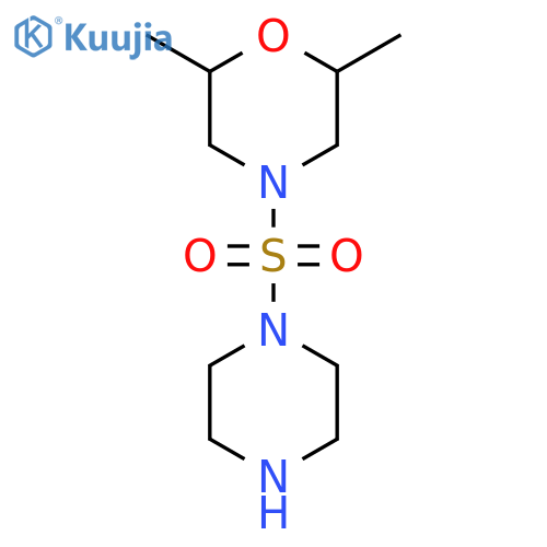 2,6-Dimethyl-4-(piperazine-1-sulfonyl)morpholine structure