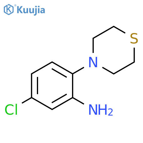 5-chloro-2-(thiomorpholin-4-yl)aniline structure