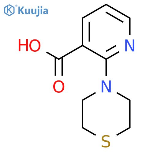 2-(thiomorpholin-4-yl)pyridine-3-carboxylic acid structure