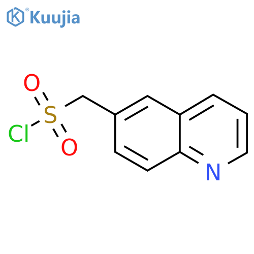(quinolin-6-yl)methanesulfonyl chloride structure