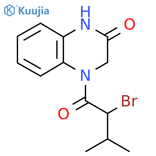 4-(2-Bromo-3-methylbutanoyl)-1,2,3,4-tetrahydroquinoxalin-2-one structure