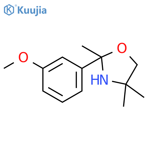 Oxazolidine, 2-(3-methoxyphenyl)-2,4,4-trimethyl- structure