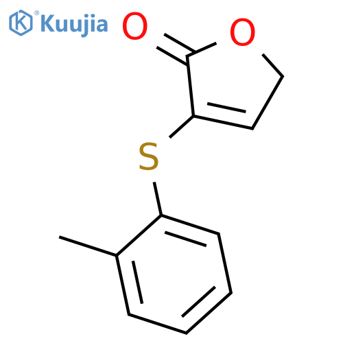 2(5H)-Furanone, 3-[(2-methylphenyl)thio]- structure