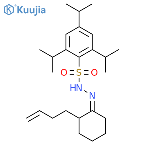 Benzenesulfonic acid, 2,4,6-tris(1-methylethyl)-, [2-(3-butenyl)cyclohexylidene]hydrazide structure