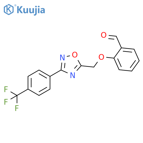 2-[3-(4-Trifluoromethyl-phenyl)-[1,2,4]oxadiazol-5-ylmethoxy]-benzaldehyde structure