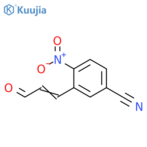 Benzonitrile, 4-nitro-3-(3-oxo-1-propenyl)- structure