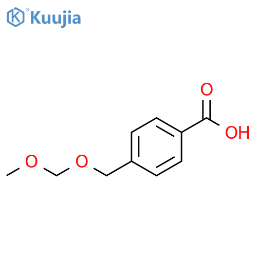 Benzoic acid, 4-[(methoxymethoxy)methyl]- structure