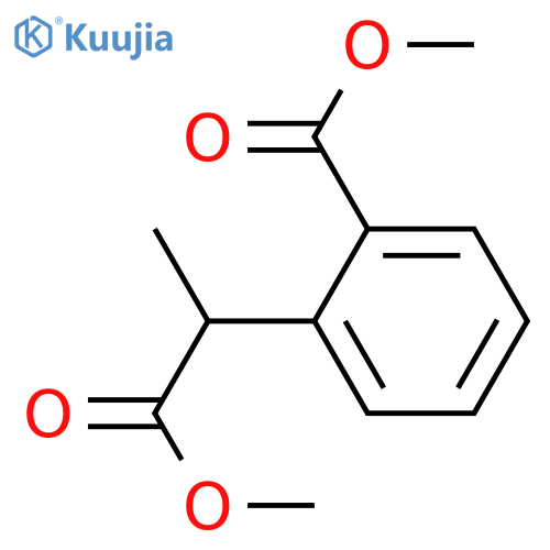 Benzeneacetic acid, 2-(methoxycarbonyl)-a-methyl-, methyl ester structure