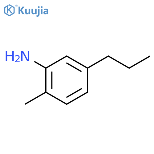 Benzenamine, 2-methyl-5-propyl- structure