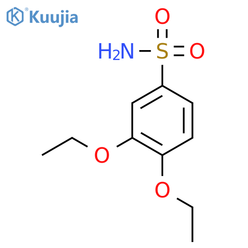 3,4-Diethoxybenzene-1-sulfonamide structure