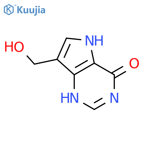 3,5-Dihydro-7-(hydroxymethyl)-4H-pyrrolo3,2-dpyrimidin-4-one structure