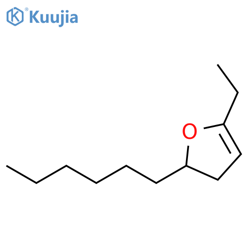 Furan, 5-ethyl-2-hexyl-2,3-dihydro- structure