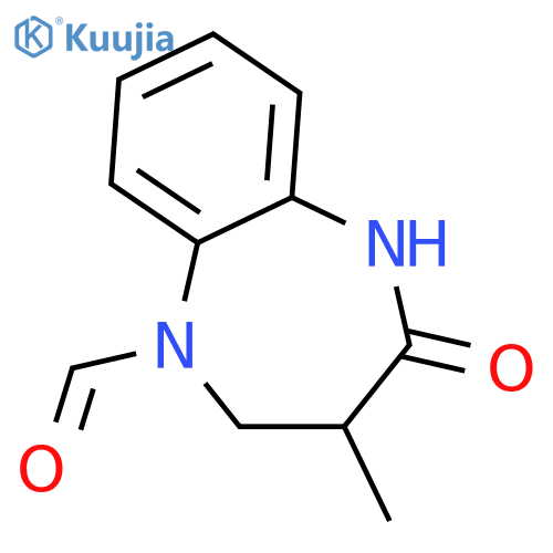 3-Methyl-4-oxo-2,3,4,5-tetrahydro-1H-1,5-benzodiazepine-1-carbaldehyde structure