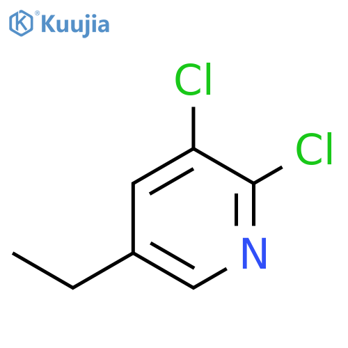2,3-dichloro-5-ethyl-Pyridine structure